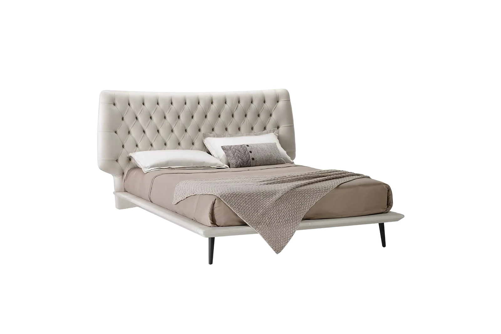 Custom bed model C204 from Foshan furniture manufacturer