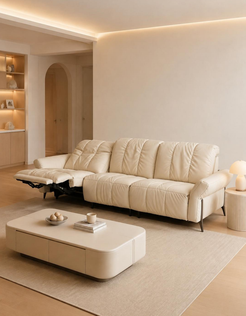 D1803 three-seat recliner sofa